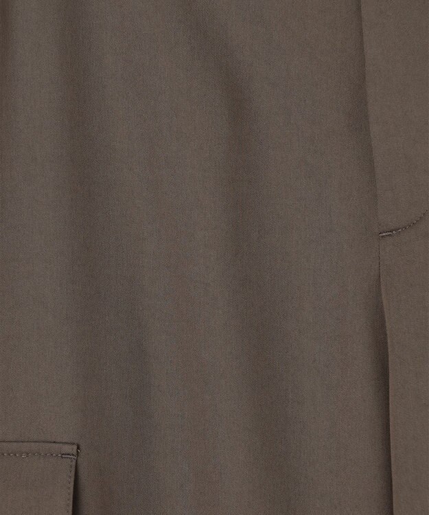 J.PRESS LADIES L 【洗える】ツイルライトストレッチ テーパード カーゴ パンツ カーキ系