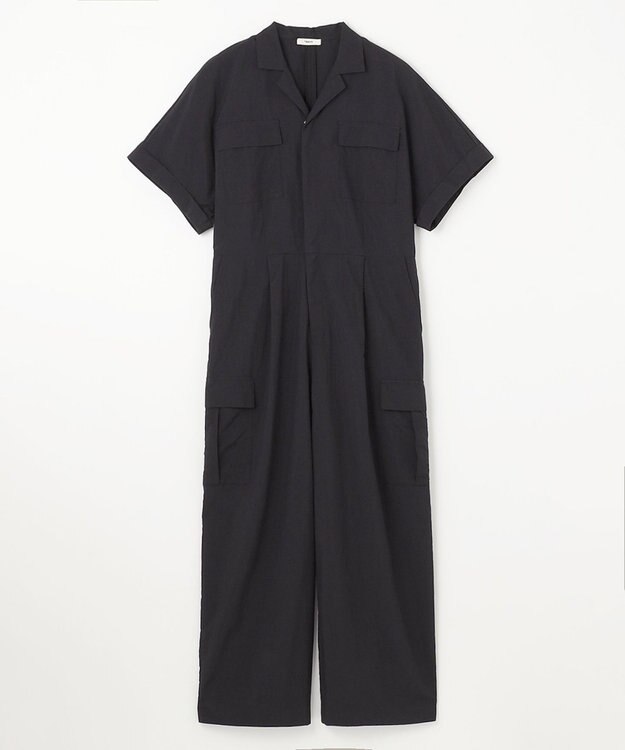 NAVE 【ReNAVE・洗える/撥水加工/接触冷感/UVケア/】ナイロンタスラン オールインワン ブラック系