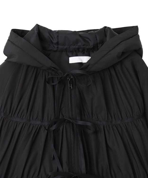 WEGO リボンフードブルゾン ブラック