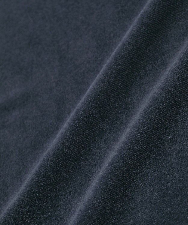 Green Parks ベロアロゴフレンチスリーブチュニック Navy