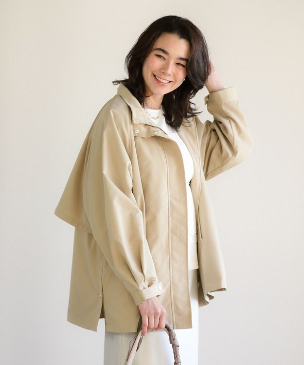 Green Parks 撥水加工Ａラインマウンテンパーカー Beige