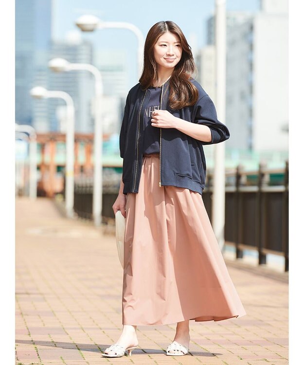 UNFILO FINE MOVE フレアスカート ピンク