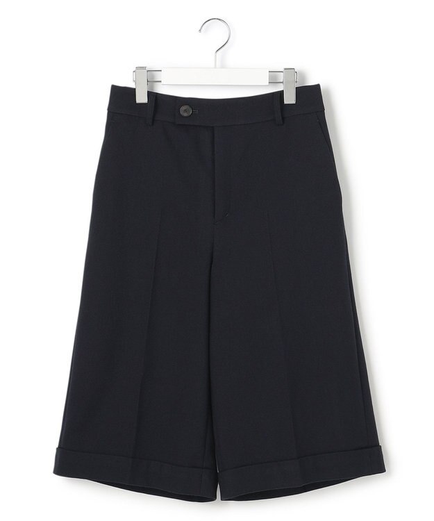 23区 S ライトツイード ハーフパンツ ネイビー