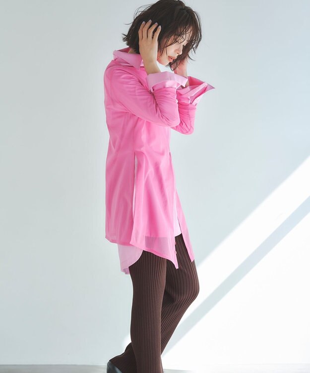 23区 L 【SLOW/一部店舗限定】ホールガーメント リブニット パンツ ダークブラウン系