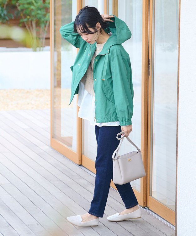 ANY 【洗濯機可・前後差あり】レイヤードブラウスニット ベージュ