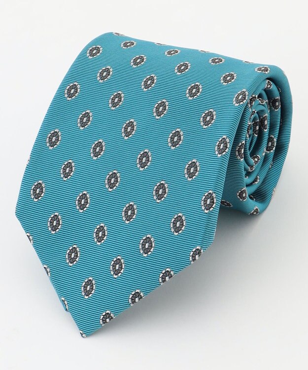 J.PRESS MEN 【VINTAGE JACQUARD COLLECTION】小紋柄 ネクタイ スカイブルー系7