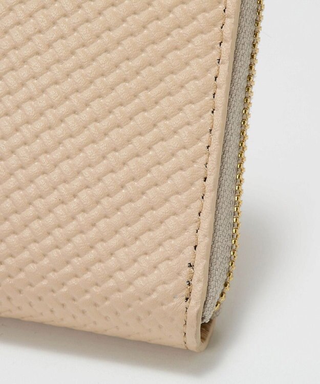 TOPKAPI 【TREASURE TOPKAPI】クロスエンボス レザー L字ファスナー ミニ 財布 オフ