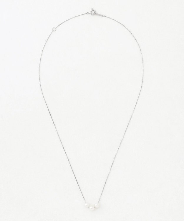 TOCCA 【WEB限定】PRECIOUS FRILL PEARL NECKLACE プラチナ アコヤパール ネックレス プラチナ系