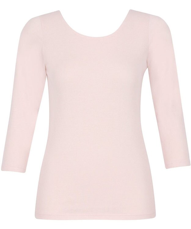 Wing インナー オーガニックコットン100％(身生地部) 吸汗速乾性(身生地部) ゆったり設計 【綿の贅沢 オーガニック】 7分袖 長袖 EL1771 ウイング／ワコール ピンク