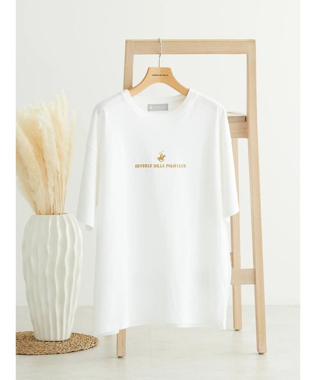 AMERICAN HOLIC Ｂ．Ｈ　ＰＯＬＯ　ＣＬＵＢ　フロントロゴ刺繍　ＴＥＥ Off White