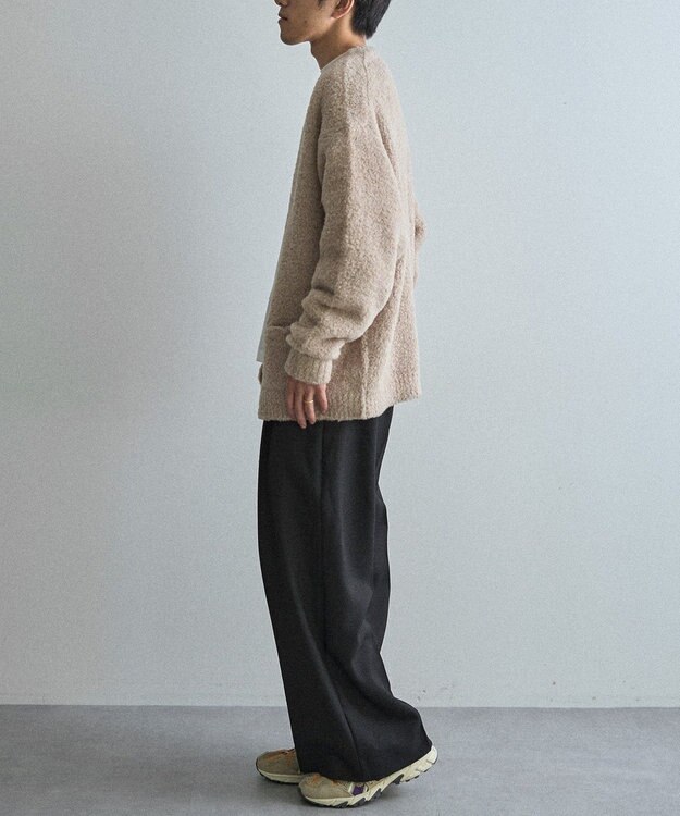 CRAFT STANDARD BOUTIQUE フェザーモールニットカーディガン Beige