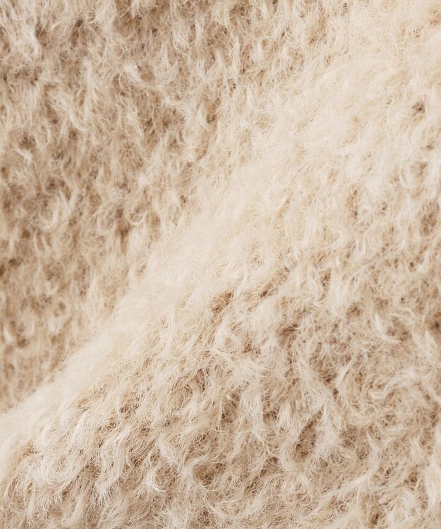 CRAFT STANDARD BOUTIQUE フェザーモールニットカーディガン Beige