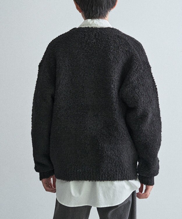 CRAFT STANDARD BOUTIQUE フェザーモールニットカーディガン Black
