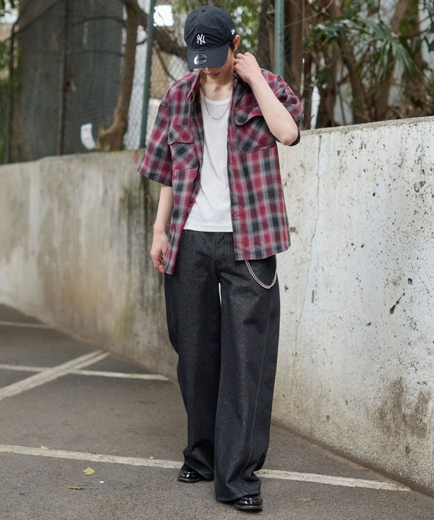 WEGO オンブレチェックシャツ（SS） 柄6