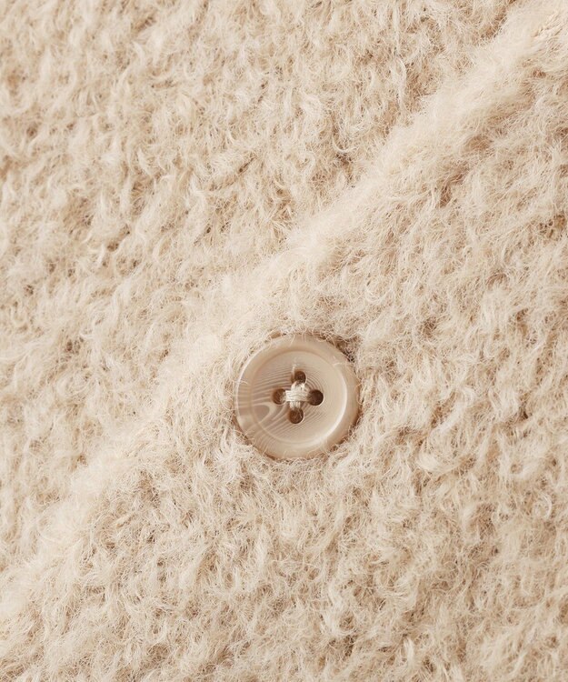 CRAFT STANDARD BOUTIQUE フェザーモールニットカーディガン Beige