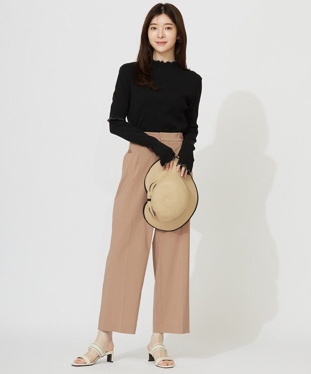 ANY SIS 【UVケア・接触冷感】キシリトール加工冷感 カットソー ブラック