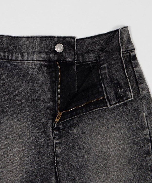 WEGO ハイウエストマイクロデニムショーツ ブラックその他