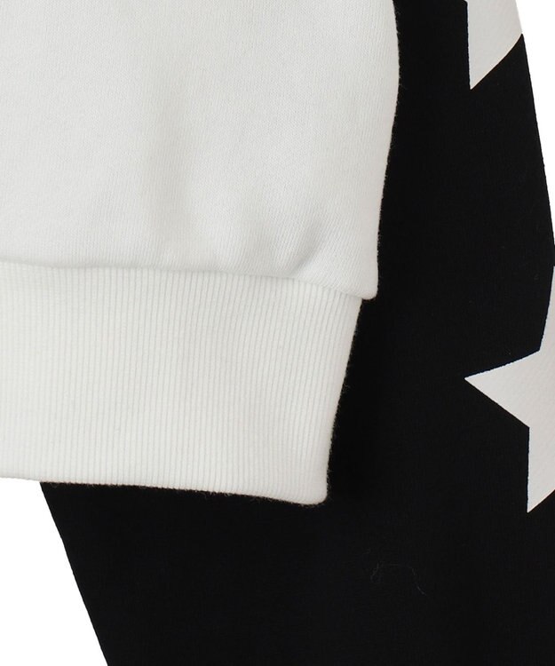 WEGO スターナンバリングラグランスウェット ブラック