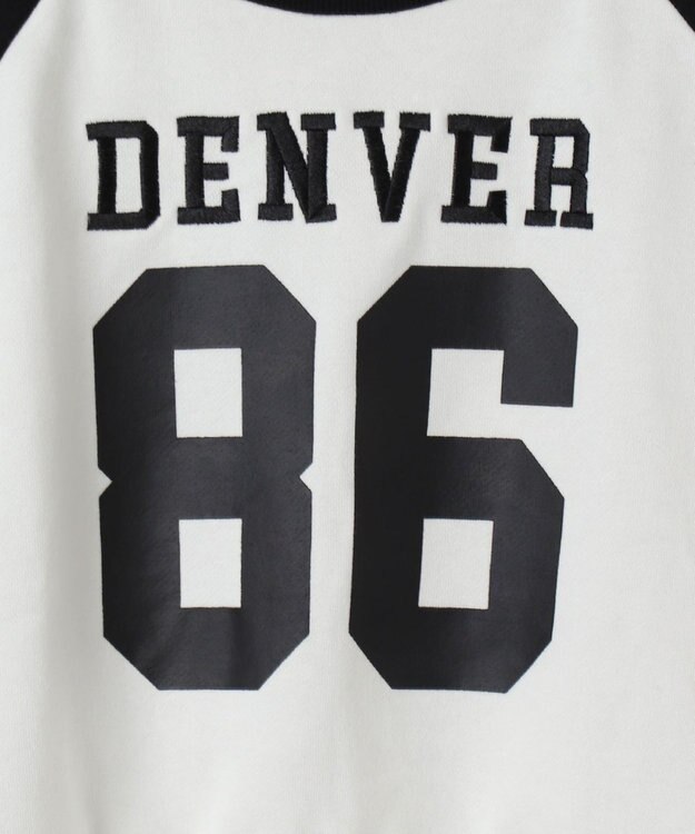 WEGO スターナンバリングラグランスウェット ブラック