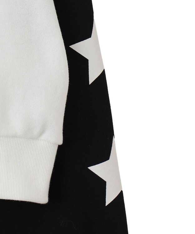 WEGO スターナンバリングラグランスウェット ブラック