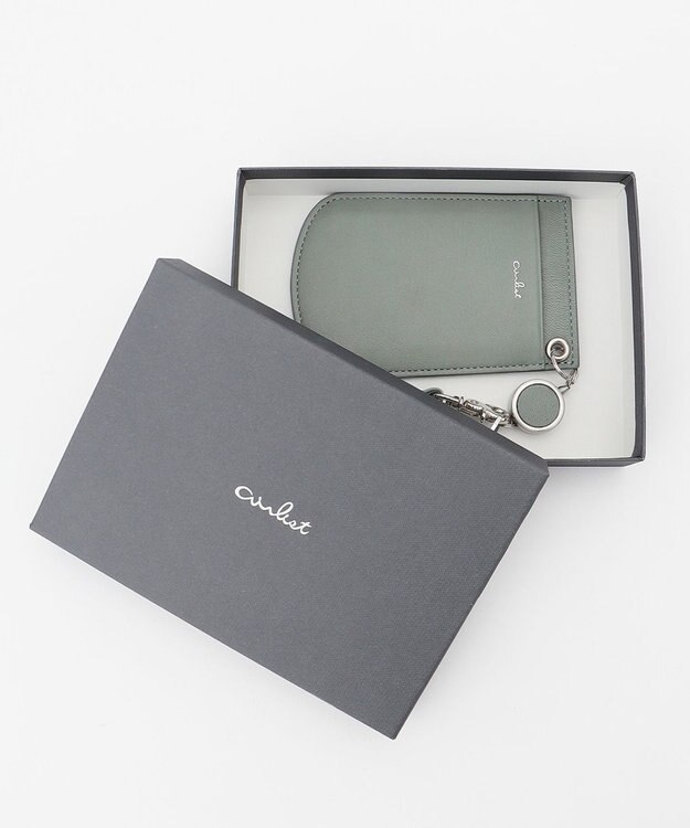 airlist リール付きパスケース Tram トラム ハーブグリーン