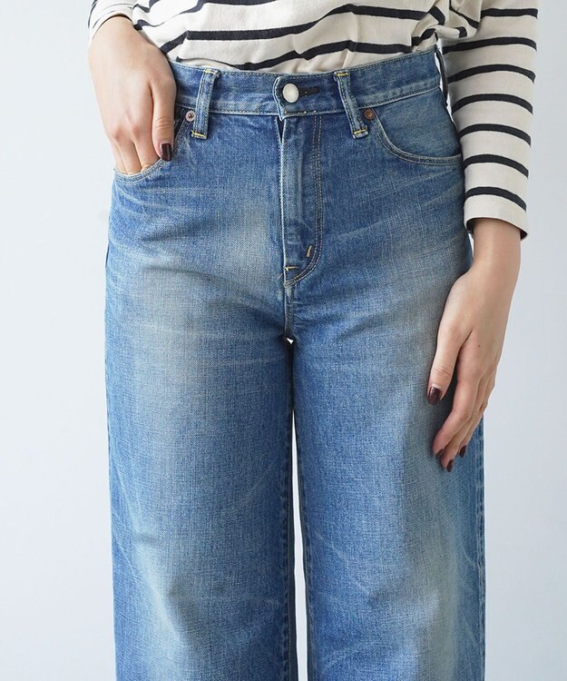 caqu modern baggy ワイドシルエットデニムパンツ USED WASH 3years