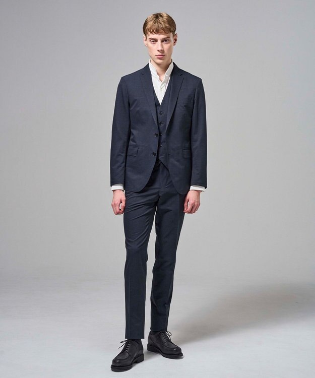 JOSEPH HOMME 新色【セットアップ対応】クールドッツストレッチ ジャケット ネイビー系