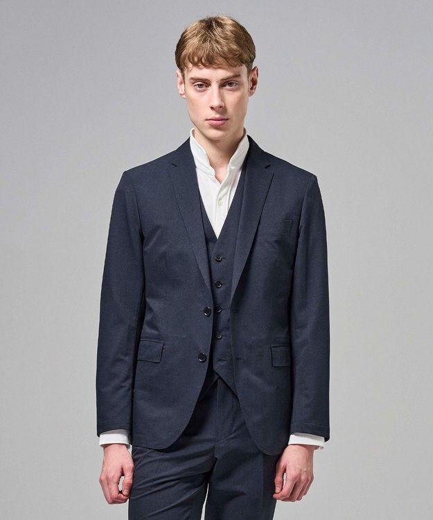 JOSEPH HOMME 新色【セットアップ対応】クールドッツストレッチ ジャケット ネイビー系