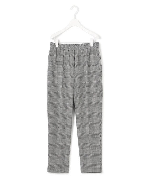 ICB 【洗える】ウール2WAYストレッチ ドロストパンツ グレンチェック系