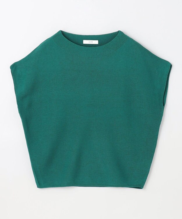 ANY 【新色追加/14色展開】アクリルガーターフレンチスリーブニット グリーン