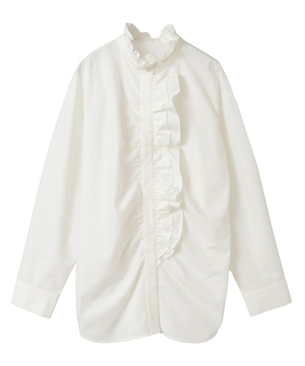 Green Parks フリルブラウス Off White