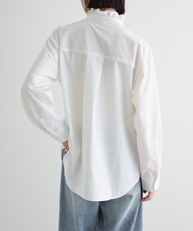 Green Parks フリルブラウス Off White