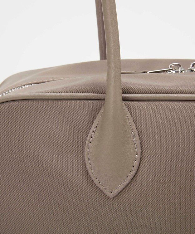 TOPKAPI 【Breath TOPKAPI】PRIM プリム ナイロン ロングハンドル ミニ ボストン トートバッグ チャーム付き グレージュ