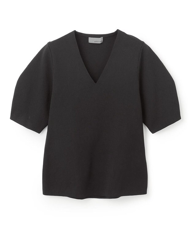 uncrave 【UVカット】サスティナブルUV ボリュームスリーブニット ブラック