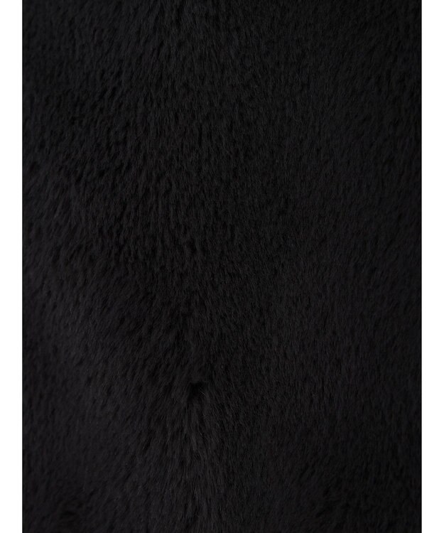 Green Parks ■ＥＳＣＡＲ　フラッフィーケープ付ショートコート Charcoal Gray