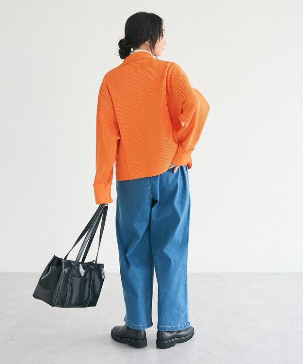 CRAFT STANDARD BOUTIQUE ライトニットジャケット Orange
