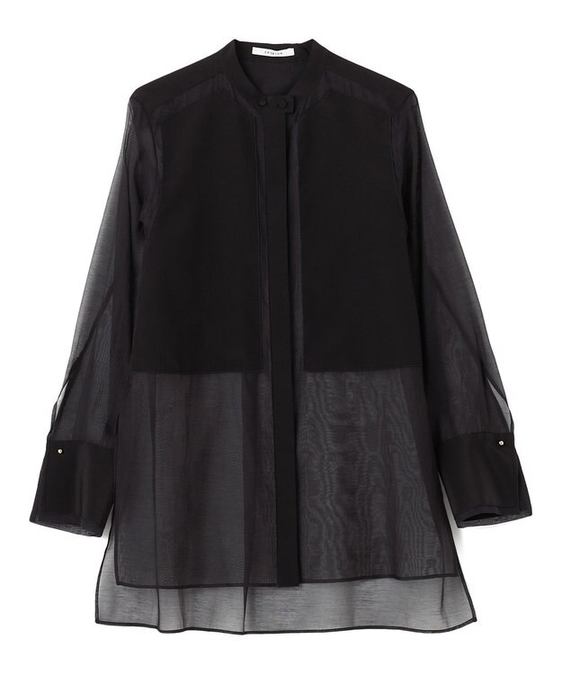 BEIGE， 【WEB限定】SAPHIR / シアーブラウス Black