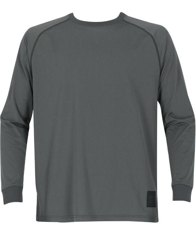 CW-X 【UNISEX】 CW-X トップス ハイゲージニットＴシャツ 長袖 Ｕネック UVカット率90%以上(本体) 吸汗速乾(本体) ユニセックス DLR179 /ワコール グレー