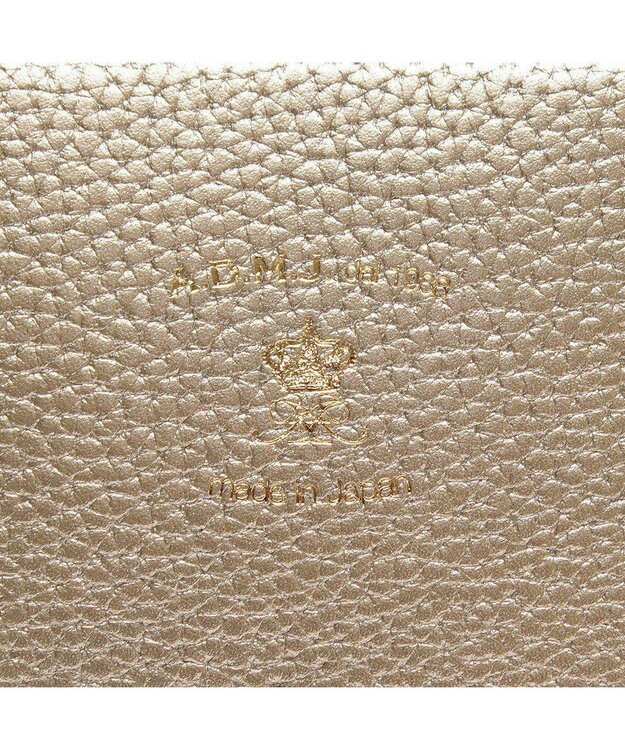 A.D.M.J. 【牛革】アノニマス/A4サイズ対応クリスタルビー付ボストン34cm ゴールド