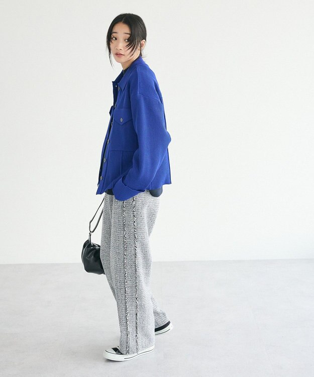 CRAFT STANDARD BOUTIQUE ライトニットジャケット Blue