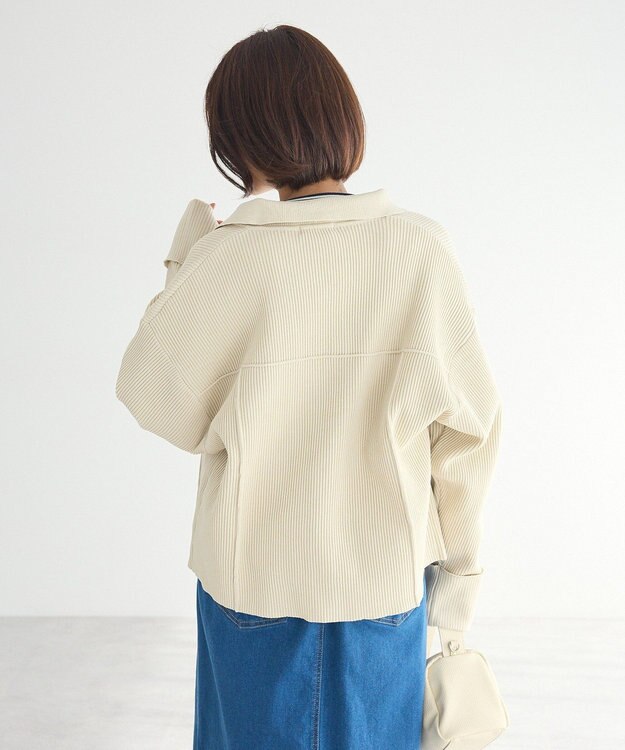 CRAFT STANDARD BOUTIQUE ライトニットジャケット Ivory
