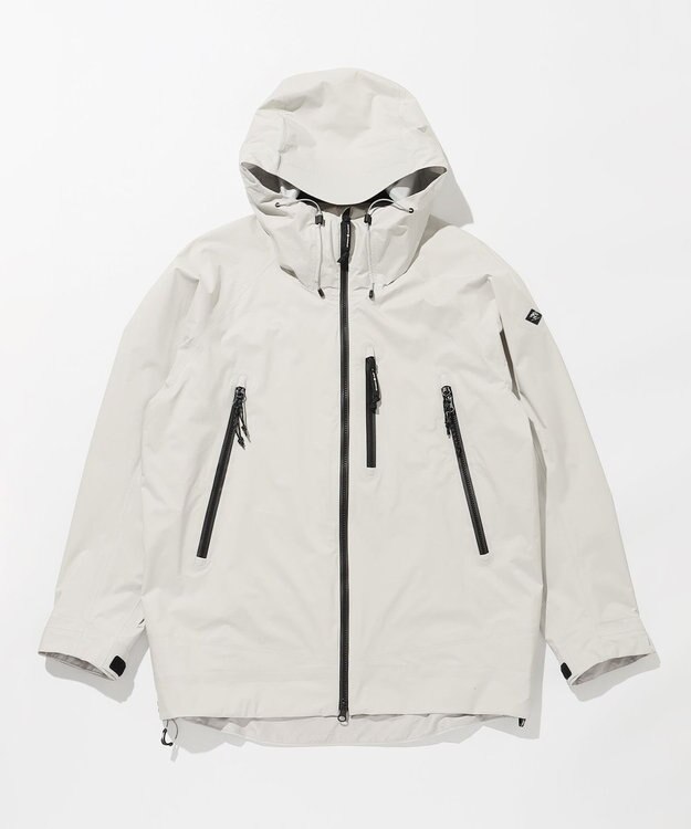 JOSEPH ABBOUD MOUNTAIN 【軽量/撥水/防風/透湿/ライナードッキング対応】ウルトラフライナイロン マウンテンシェルパーカー アイボリー系