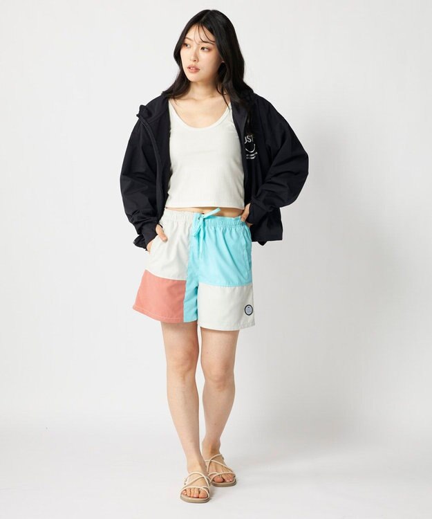 OP／FILA 【RUSTY】ブロック切替えボードショーツ ベージュ