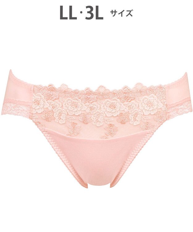 Wing ショーツ KB2060とペア 綿混素材（身生地部） やさしいはきごこち ナチュラルアップブラ はきこみ丈あさめ KF3360 ウイング／ワコール ロマンピンク