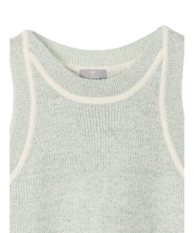 Green Parks ＫＢＦ　配色ニットタンク Green