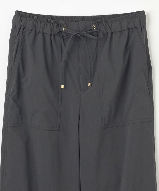 ANY 【ウエストゴム】撥水ナイロンベイカーパンツ スミクロ