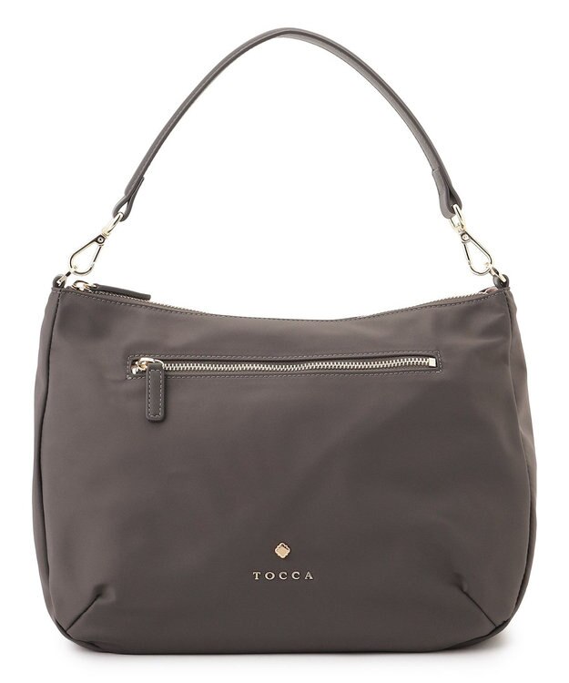 TOCCA CUSHION SILHOUETTE NYLON BAG マルチWAY バッグ ライトグレー系