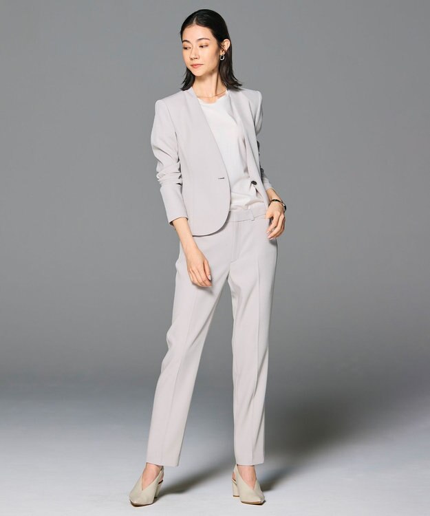 BEIGE， 【L-size・セットアップ対応】LUIZA / ノーカラージャケット L.Grey