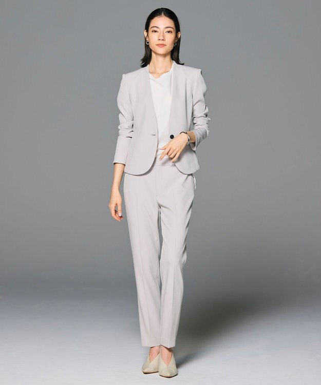 BEIGE， 【L-size・セットアップ対応】LUIZA / ノーカラージャケット L.Grey