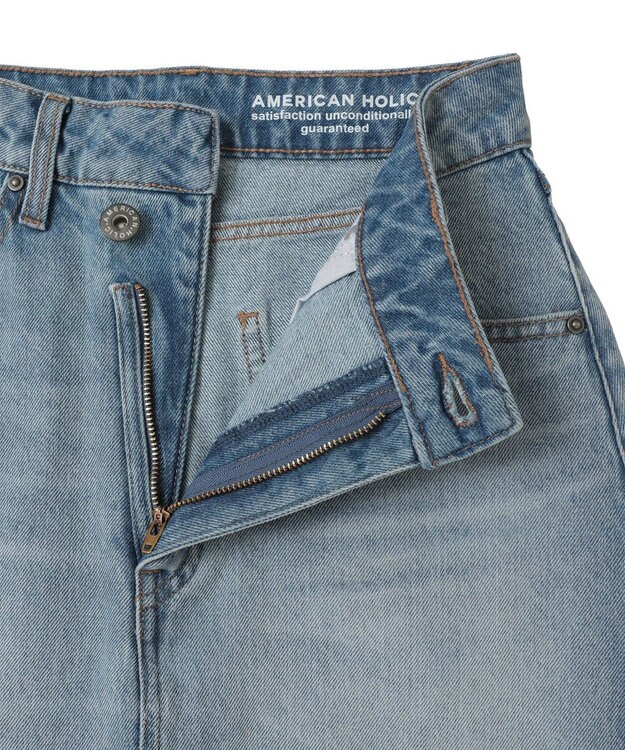AMERICAN HOLIC リメイクデザインスカート Light Indigo